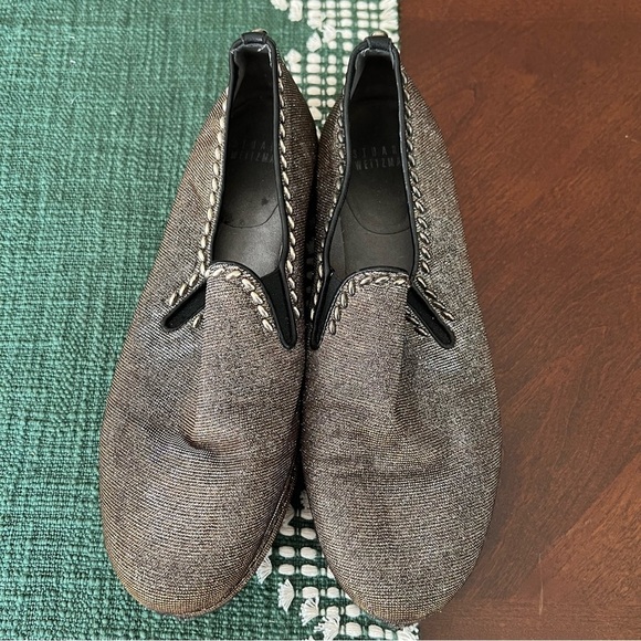 Stuart Weitzman Lurex Platform Loafer - Picture 1 of 11